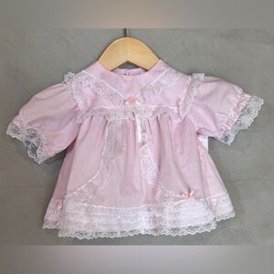 Vintage 90’s pink lace dress 6-9 months